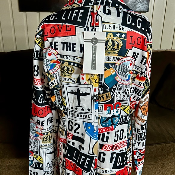 Charlie Charlie Charlotte • Large • Graffiti Travel Print • Multi-Colors Blazer - Picture 14 of 16